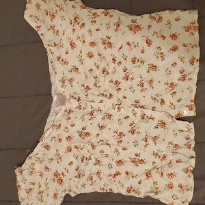 xxxl boho floral top